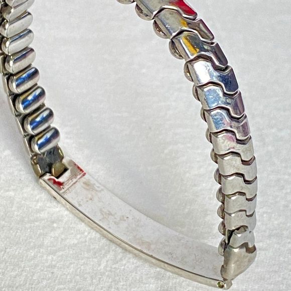 Calling All Marys ID Bracelet Expandable Links Nickle Silver Rhodium Plated - Picture 7 of 10